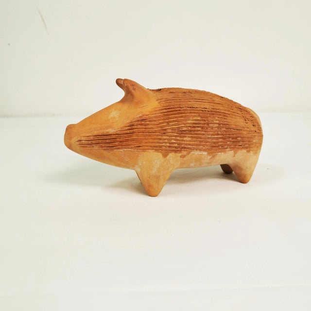 Mid-Century Modern Ceramic Pig Figurine from Hegnetslund, Denmark, 1970s For Sale - Image 3 of 10