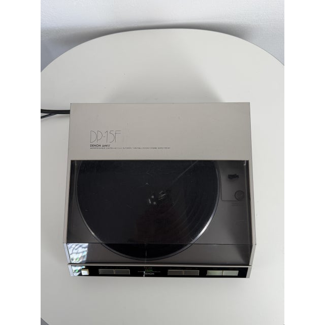 Metal Denon DP-15F Dynamic Servo Tracer Turntable, Japan, 1980s For Sale - Image 7 of 11