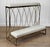 Mid-Century Modern Mid-Century Brass & White Vinyl Sculptural Alter Kneeling Bench For Sale - Image 3 of 10