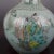 Chinese Vintage Porcelain Vase Qing Dynasty Qianlong Marked Crackle Glaze Famille Verte Porcelain Tianqiu Vase Hand Painted Figures Pattern For Sale - Image 4 of 8