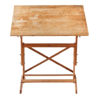 1940s Vintage Drafting Table For Sale