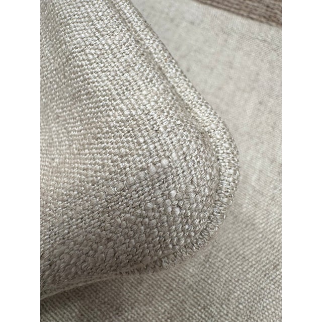 Rh Restoration Hardware Custom Italian Pietro Solid Piped Lumbar Pillow Cover For Sale - Image 9 of 17