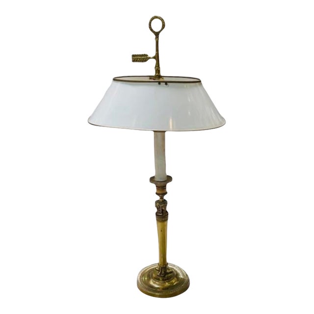 1950s French Empire Style Bouillotte Table Lamp For Sale