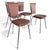 Vintage French Leatherette and Chrome Dining Chairs, 1970s, Set of 4 For Sale - Image 9 of 9