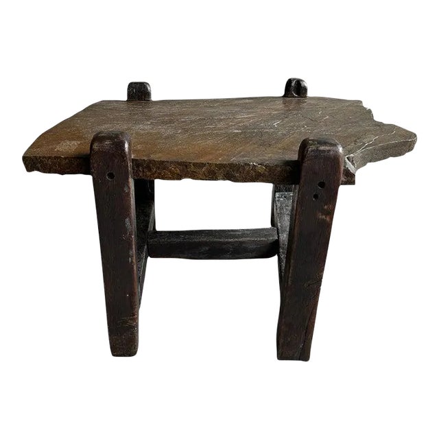 Brutalist Rustic Stone Table, France, 1940s For Sale