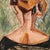 Paint Unsigned Abstract Oil Painting of a Woman From Behind For Sale - Image 7 of 12