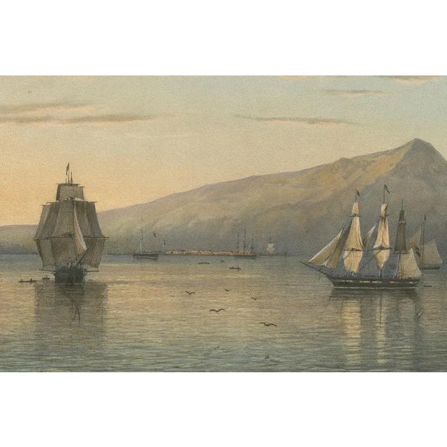 View of Anjer Near the Krakatoa Volcano, 1872, Paper For Sale - Image 3 of 10