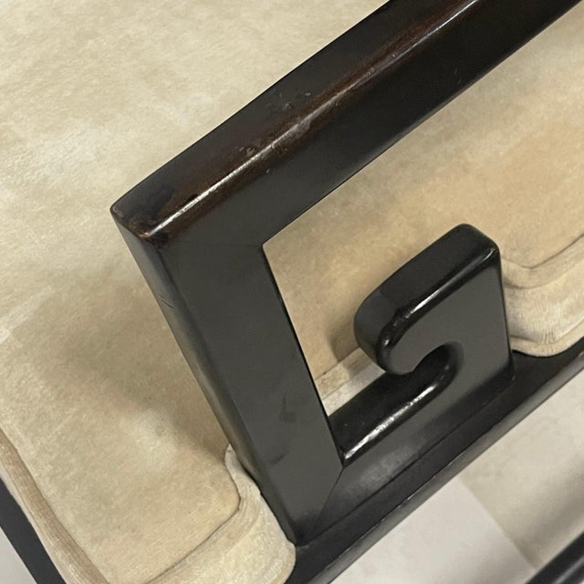 Raymond Sobota for Century Greek Key Arm or Dining Chairs in the Manner of Michael Taylor - a Pair For Sale - Image 12 of 12