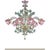 Glass Ornate Venetian Pink and Green Floreal Murano Glass Chandelier by Simoeng For Sale - Image 7 of 7