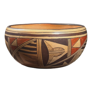 Vintage Polychrome Hopi Bowl by Sarah Colleteta, Signed