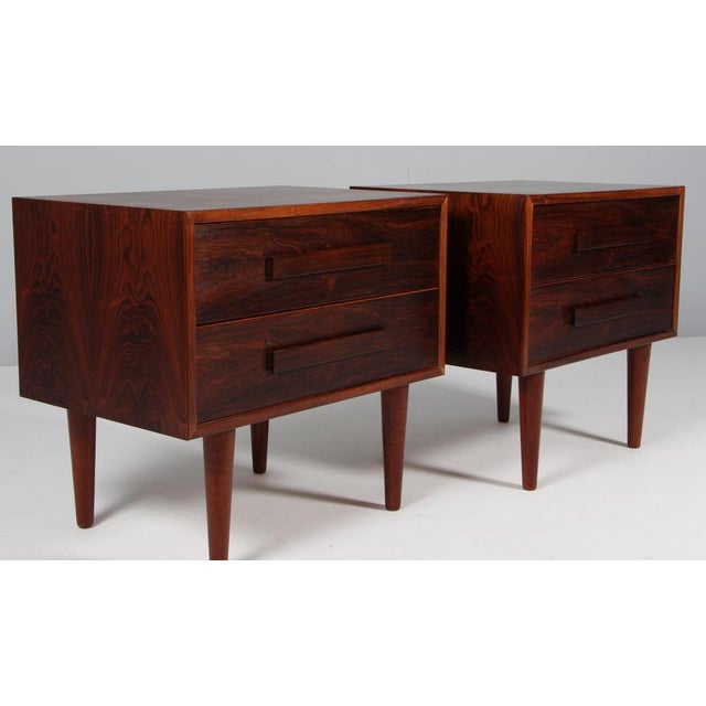 Vintage Nightstands by Sigfried Omann, 1960s, Set of 2 For Sale - Image 6 of 9