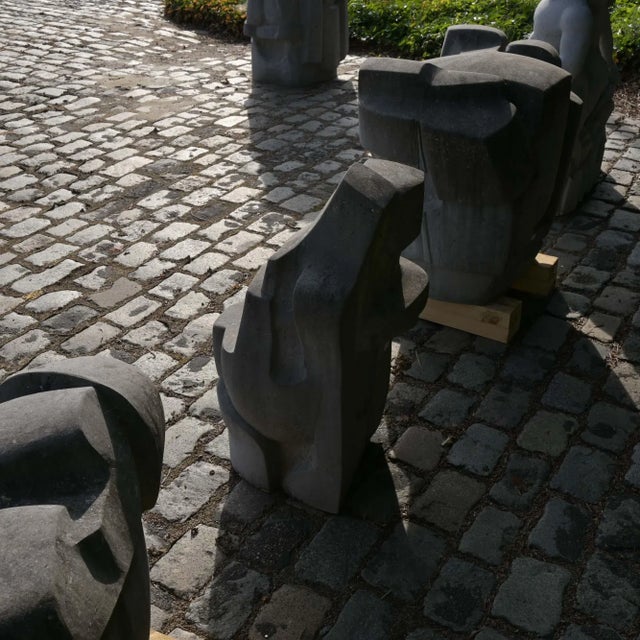 Jan Keustermans, Abstract Sculpture, Belgian Blue Stone For Sale - Image 11 of 16