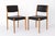 Mid-Century German Beechwood Chairs with Black Faux Leather Seats, 1970s, Set of 2 For Sale - Image 9 of 9