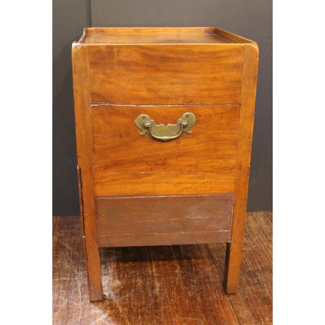 Circa 1780 English George III Period Bedside Commode Table For Sale - Image 11 of 14