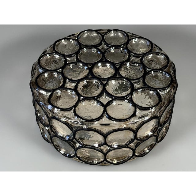 Vintage Ceiling Lamp in Glass and Metal from Glashütte Limburg, 1960s For Sale - Image 11 of 18