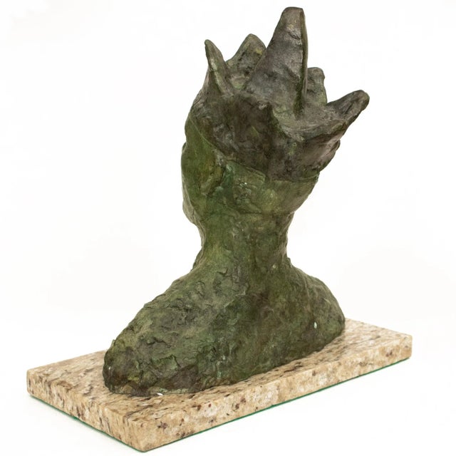 Pablo Picasso Mid-20th C. After Picasso, Jester Bronze Bust, Signed and Numbered 17/30 For Sale - Image 4 of 12
