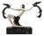 Art Deco Bronze Sculpture of a Lady with Birds of Paradise from G. Daverny, 1930 For Sale