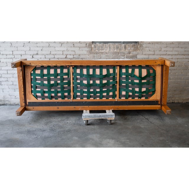 Vintage Oak Sofa Attributed to Warren Platner for CI Designs For Sale - Image 17 of 17