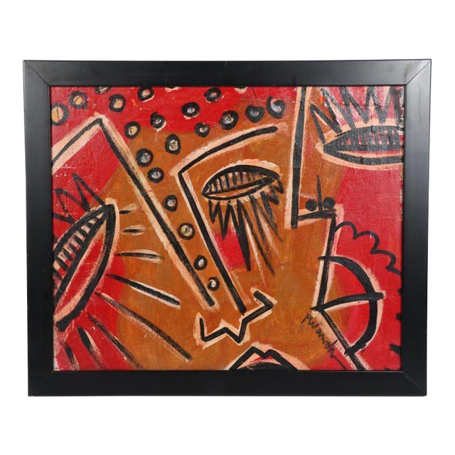 Paul Andrew Wandless American, He Said She Said, 2003 Oil on Canvas, Framed For Sale