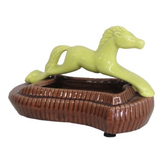 Mid Century Modern Ceramic Horse Figurine Planter 4644b For Sale