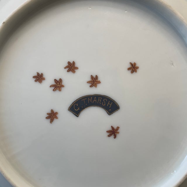 Late 19th Century Rare Meiji Period g.t. Marsh Katani Porcelain Plate Set - Set of 7 For Sale - Image 9 of 11