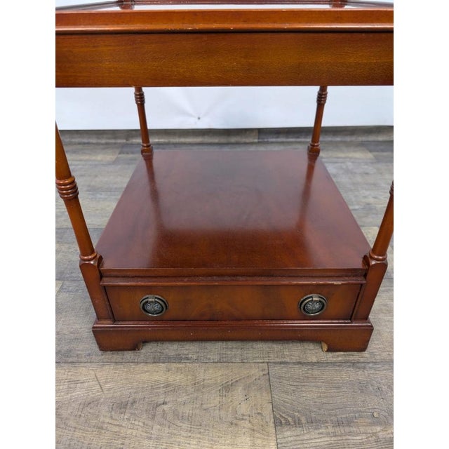 Vintage Bedside Table in Mahogany, 1950s For Sale - Image 4 of 10