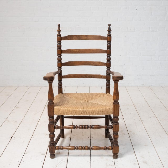 Brown Armchairs in the style of Charles Dudouyt, 1950s, Set of 2 For Sale - Image 8 of 9