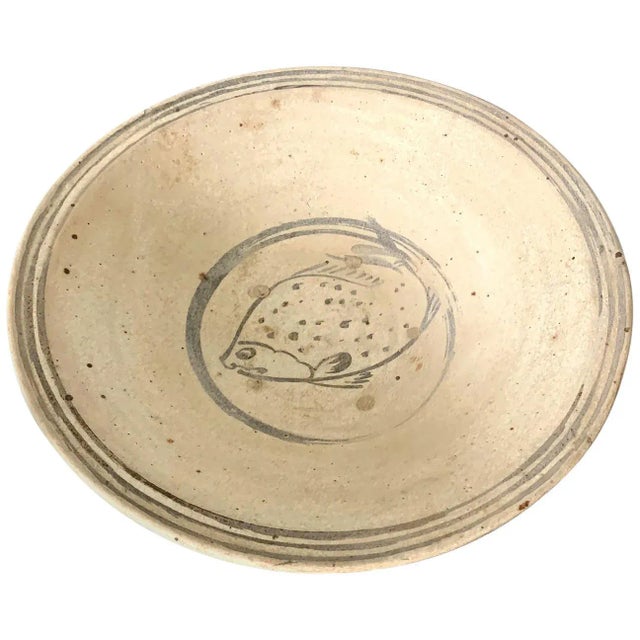 Antique Southeast Asian Ceramic Fish Bowl Thailand Sukhothai Period For Sale - Image 10 of 10