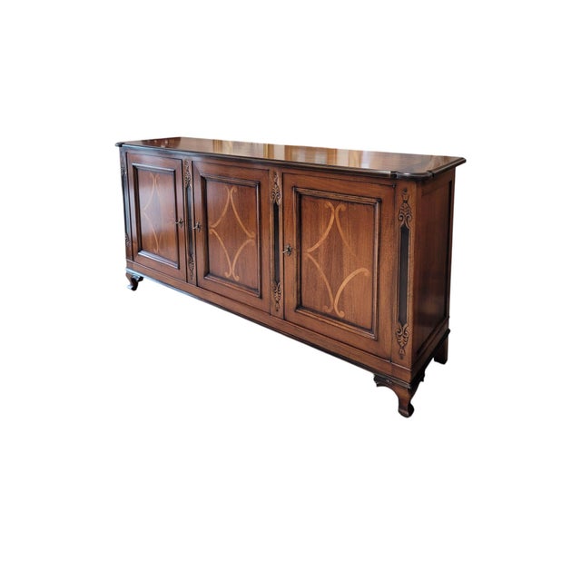 Italian Handcrafted Inlaid Sideboard by Giorgio Piotto For Sale - Image 4 of 17