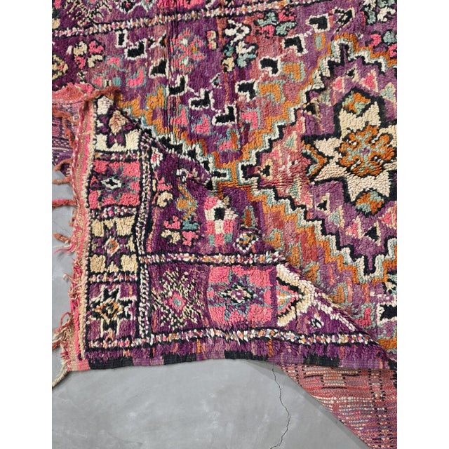 1970s Moroccan Vintage Area Rug - 9.5 X 5.9 Ft For Sale - Image 5 of 8
