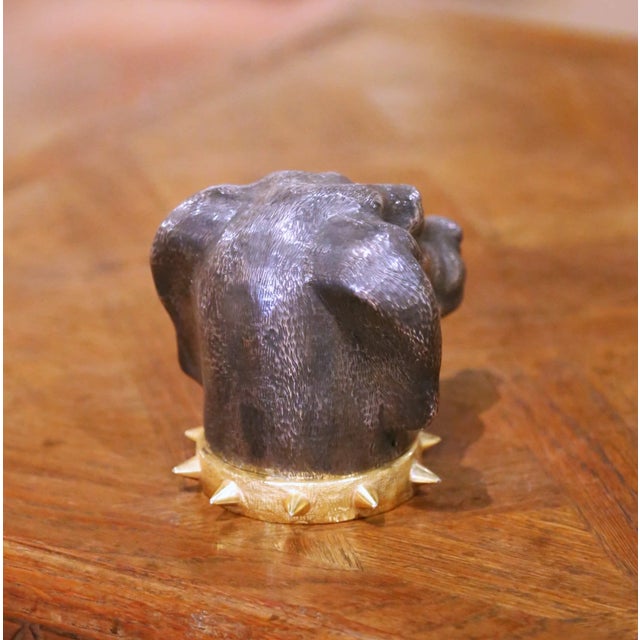 Mid-Century French Dog Head Vide-Poche in the Manner of Maison Charles For Sale - Image 9 of 9