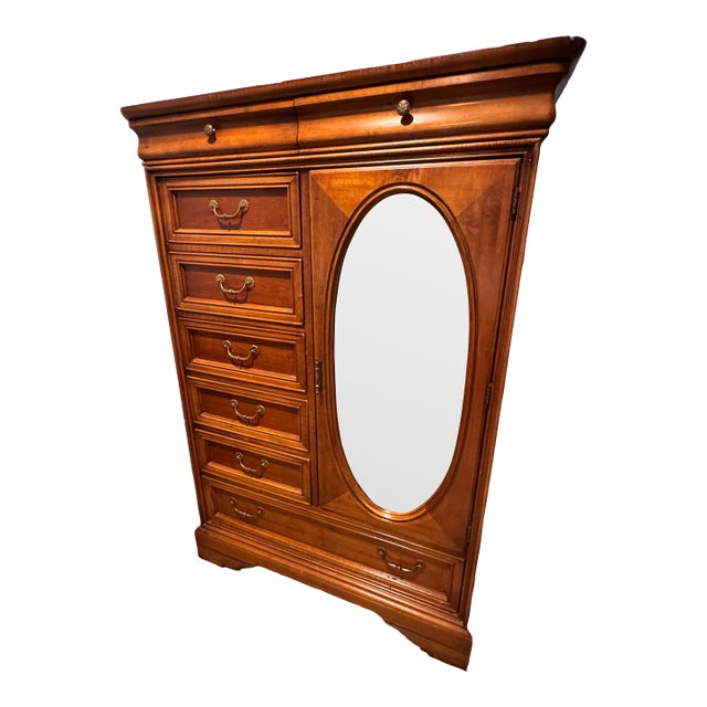 1990s Lexington Chez Michelle Armoire Chiffoniere Wardrobe For Sale