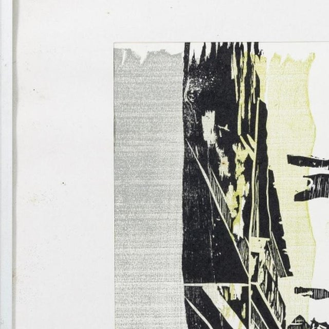 Painting - Antonio Soares - 20th Century (signed). Rua Dr. Antonio Mota Prego - Guimaraes; woodcut on paper. Signed....