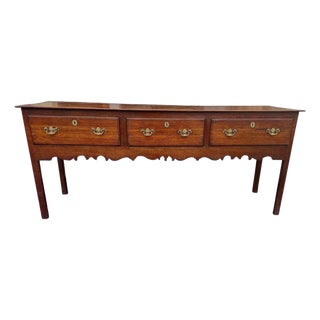 18th Century English Dresser Base For Sale