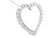 This stunning heart-necklace is made in 14k white gold with bright white diamonds. The necklace showcases 1 carat total of...