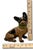 Vintage 1930s Hubley Manufacturing Co. Cast Iron French Bulldog Doorstop Unusual Green Collar For Sale - Image 17 of 18