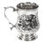 Victorian Silver Plated Embossed and Engraved Mug, 19th Century For Sale