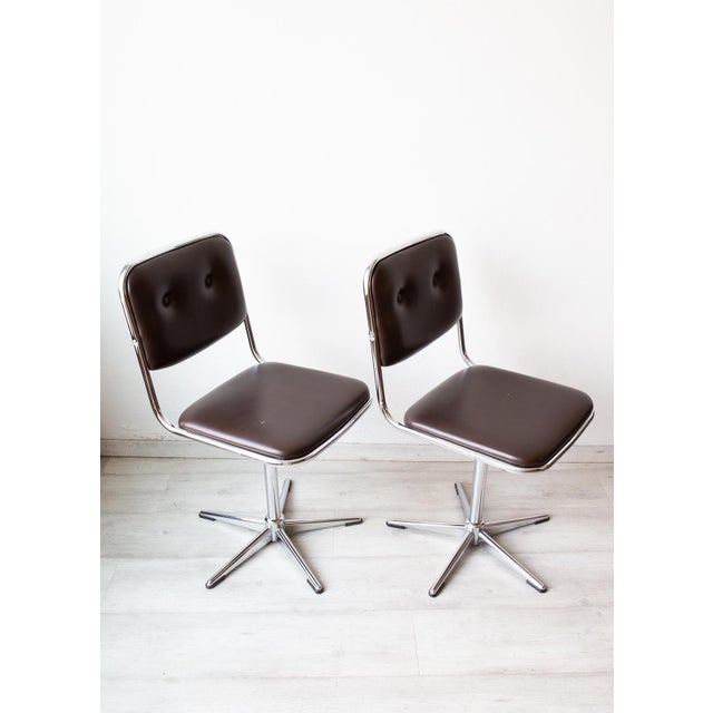 1970s Set of Belgian Office Chairs by Unic Design, 1970 For Sale - Image 5 of 12