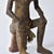 Early 20th Century Baule Seated Wood Figure Côte d'Ivoire For Sale - Image 10 of 16