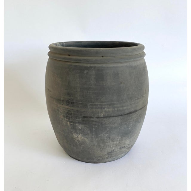 Vintage Matte Black Pottery Jug Chairish