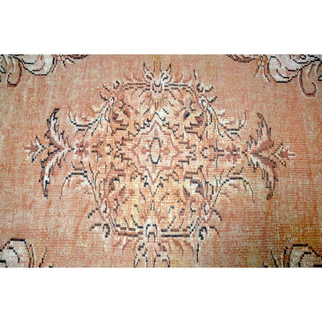 1960s Vintage Distressed Turkish Area Rug For Sale In Phoenix - Image 6 of 11