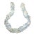 Natural Aquamarine Gemstone Necklace Braided With Sterling Silver Clasp. For Sale