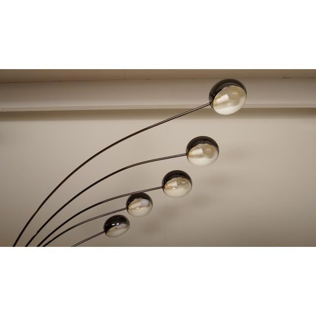 Vintage Swedish Floor Lamp in Chrome and with Marble Foot from Cottex For Sale - Image 12 of 16