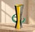 Striking french mid-century ceramic vase by gabriel fourmaintraux, signed “g.f. – fait main” underneath. the vase features...