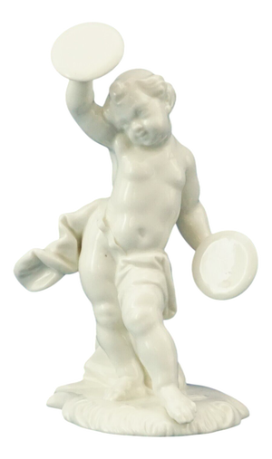 19th Century Porcelain Cherub Putto Sculpture by Anton Bustelli for Nymphenburg, Germany, 1800s