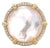 Judith Ripka Diamond Mother of Pearl Quartz 18k Gold Ring For Sale