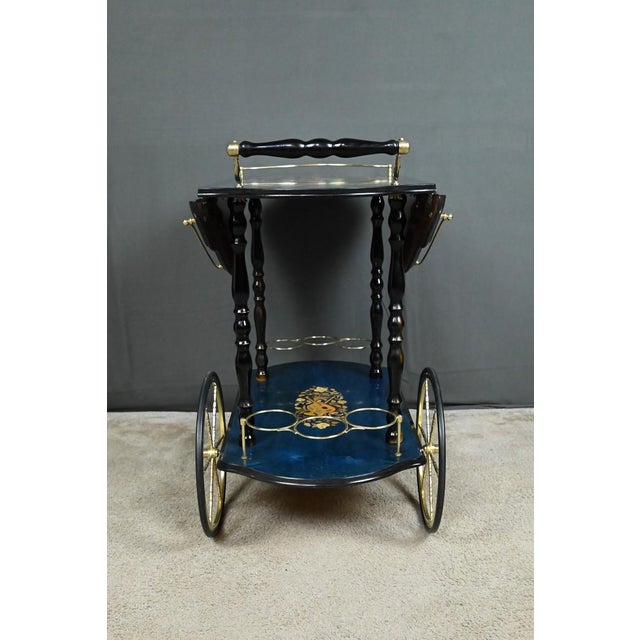 Service Trolley in Sorente Marquetry, Italy, 1960s For Sale - Image 18 of 18