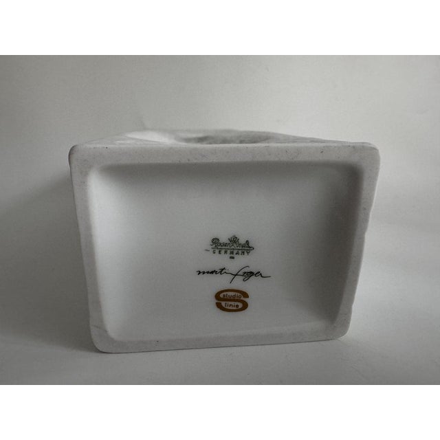 White Vase by Martin Freyer for Rosenthal Studio Linie, 1992, in Flawless conditions. Designed 1980 to 1989 This piece has...