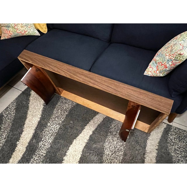 1970s Architectural Modern Low-Profile Coffee & End Table Set, 3-Piece For Sale - Image 12 of 12