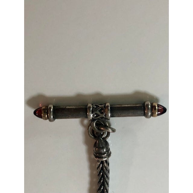 1990s Roman Coin Sterling Silver Necklace For Sale - Image 4 of 7